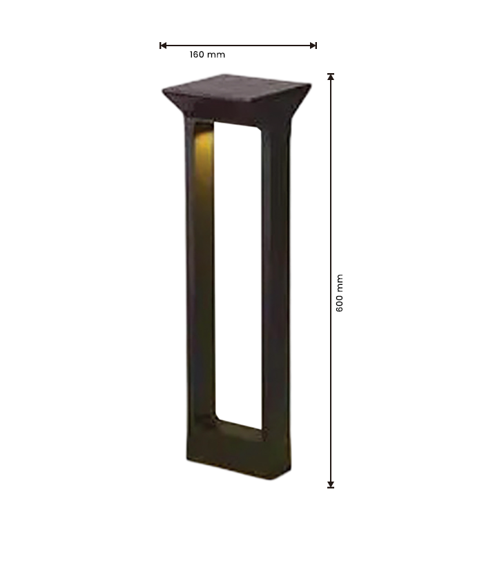 Pro - Bolard - RC- 100 - 60w - Dim